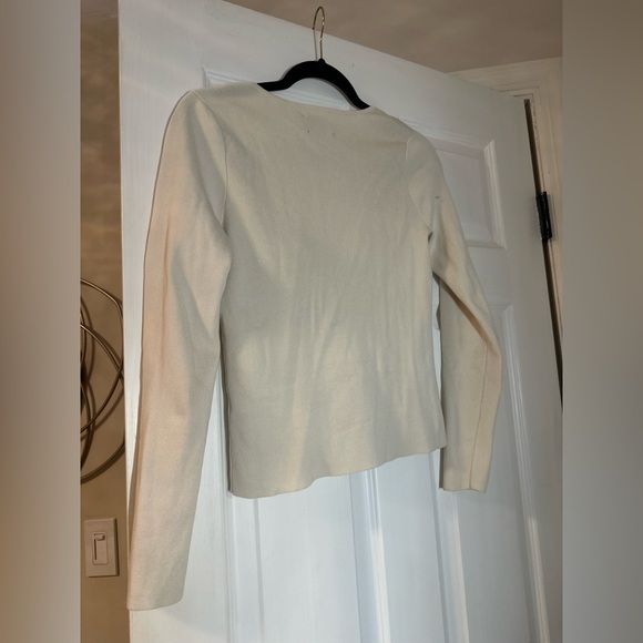 ASOS Design Cream Ribbed Top - Picture 4 of 4